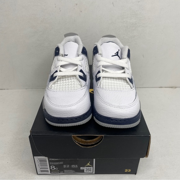 Nike Air Jordan 4 Retro TD “Midnight Navy” 2023 - Picture 2 of 4